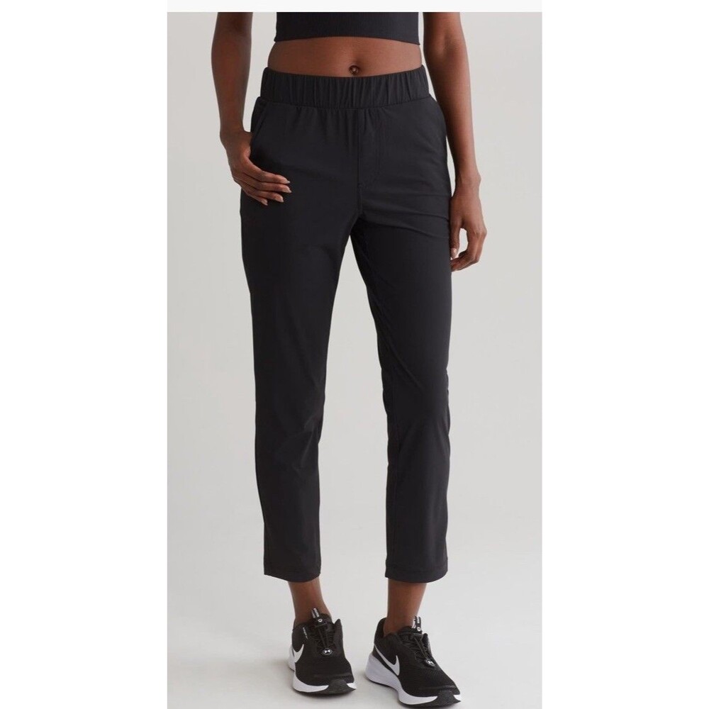 90 Degree by Reflex Women’s M Black Warp X Tide Tapered Ankle Pants Stretch